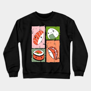 Cute Kawaii Sushi Sushi Lover Crewneck Sweatshirt